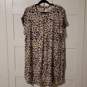 Ladies cheetah print dress